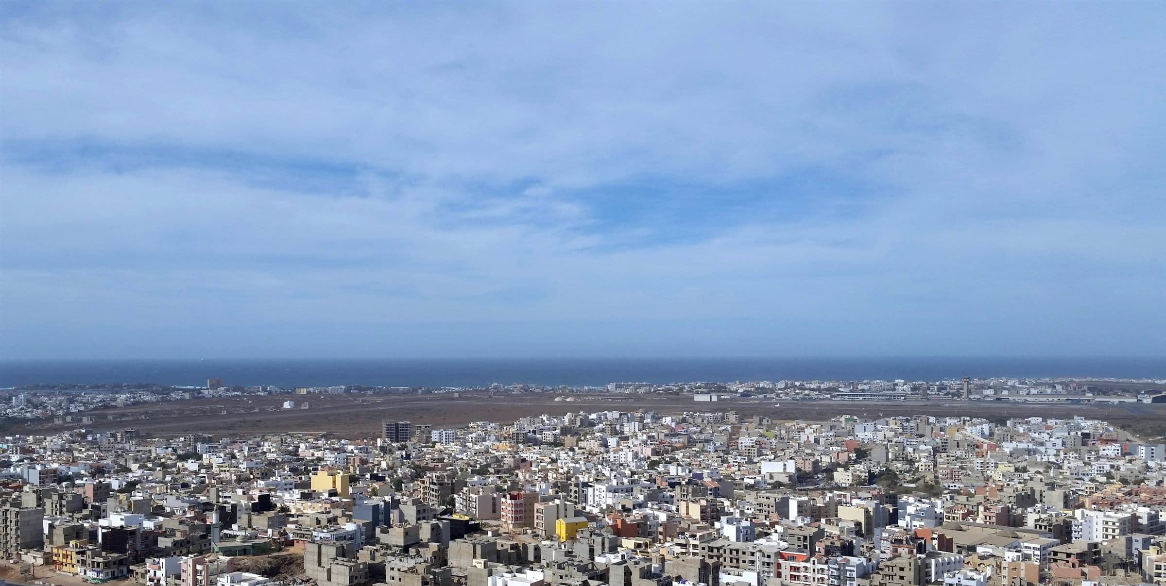 Vue aérienne de Dakar